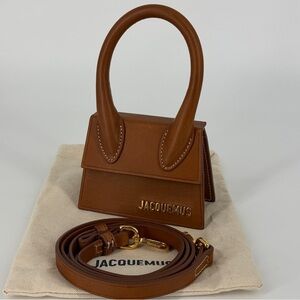 Jacquemus Le Chiquito Brown Leather Micro Mini bag E273